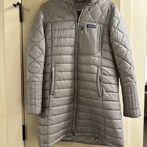 Patagonia Gray Quilted Long Coat